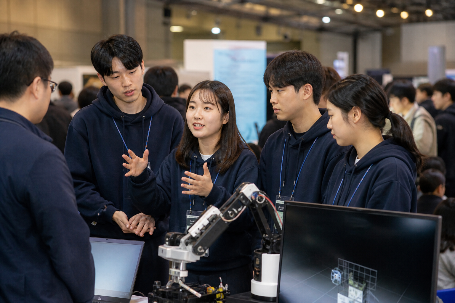 행사·대회에서 발표하는 학생